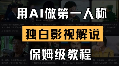 用AI做第一人称独白影视解说，手把手教学，保姆级教程-微创终点站